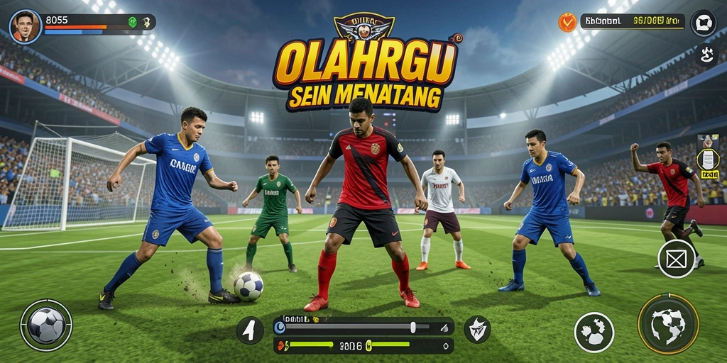Tampilan gameplay seru dari aplikasi olahraga 8055.