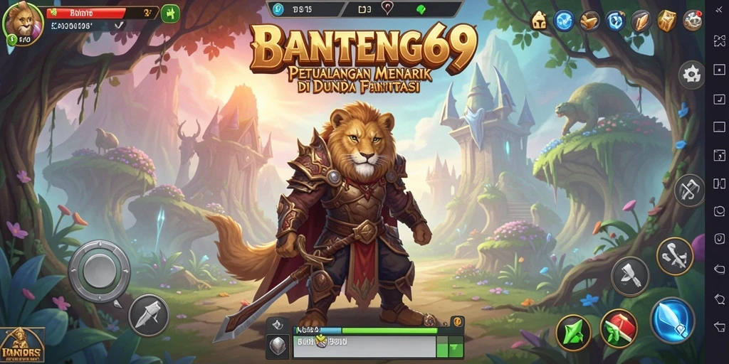 Tampilan gameplay BANTENG69 yang mendebarkan dan penuh warna.