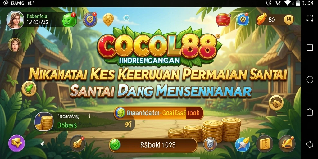 Tampilan seru gameplay COCOL88 dengan karakter lucu dan tantangan menarik.