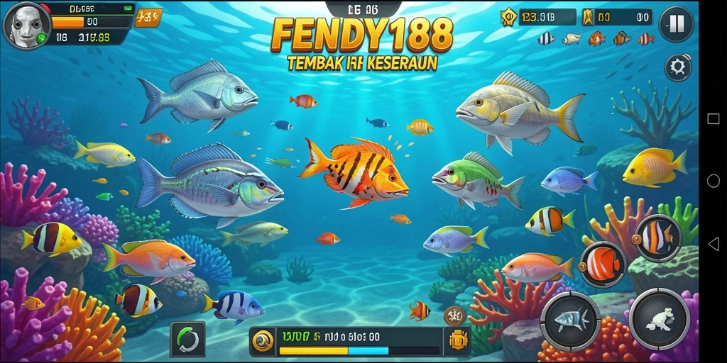 Screenshot gameplay Tembak Ikan FENDY188 yang menarik dan penuh aksi.