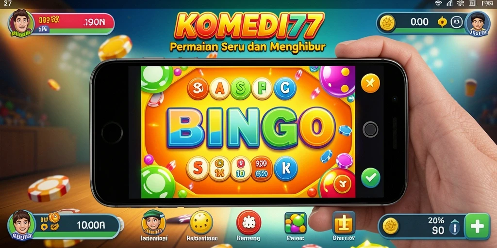 Tampilan gameplay Bingo yang seru dan interaktif.
