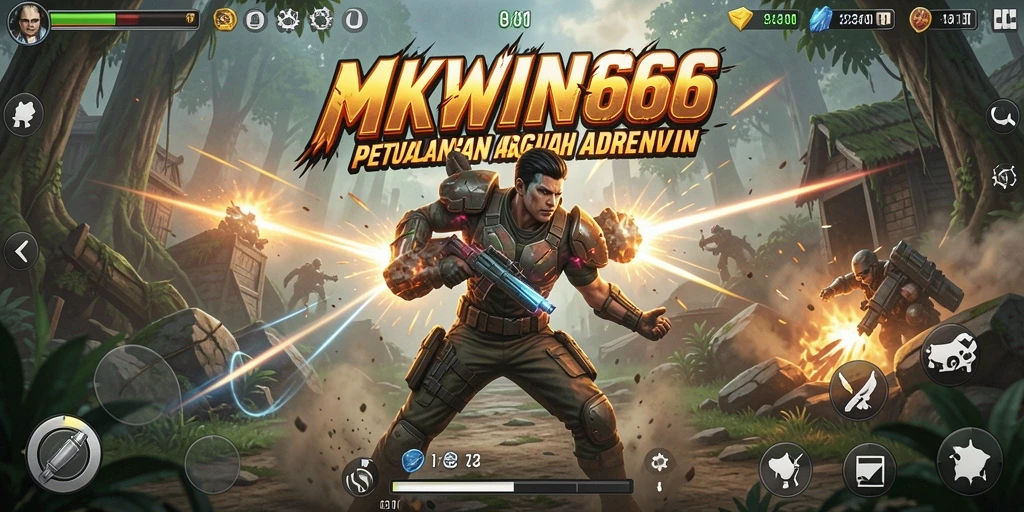 Tampilan gameplay mendebarkan dari MKWIN666.