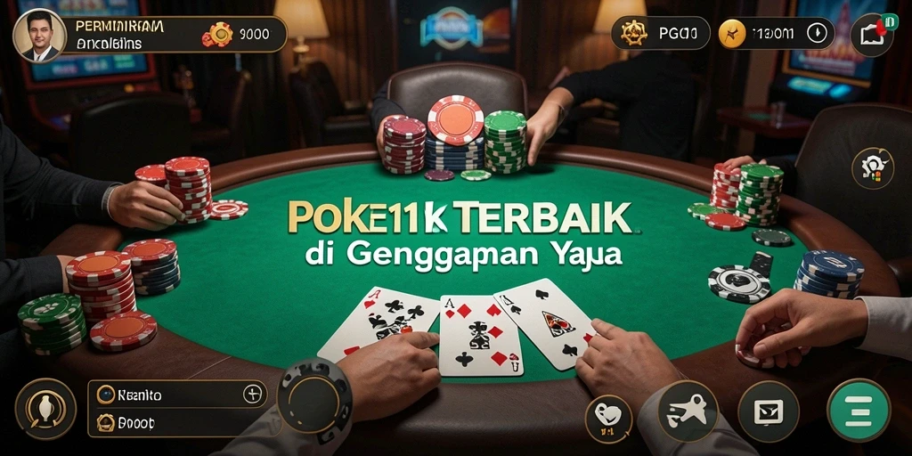 Gameplay PG11 menampilkan aksi poker yang mendebarkan dan interaksi antar pemain.