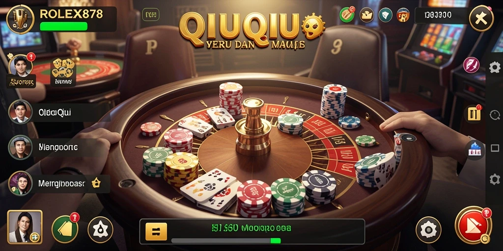 Gameplay seru dalam ROLEX878 dengan banyak aksi QiuQiu.