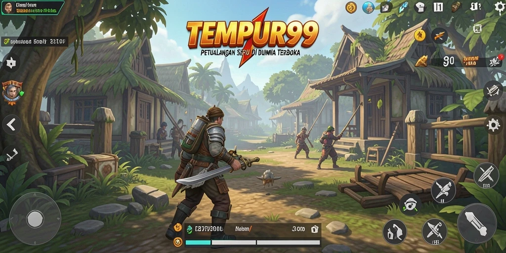 Tampilan gameplay menakjubkan di dunia terbuka TEMPUR99.