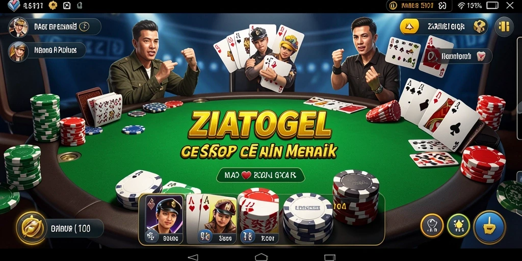 Tampilan gameplay seru dan interaktif di ZIATOGEL.
