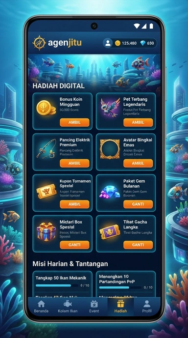 Tampilan aplikasi agenjitu yang intuitif dan sederhana.